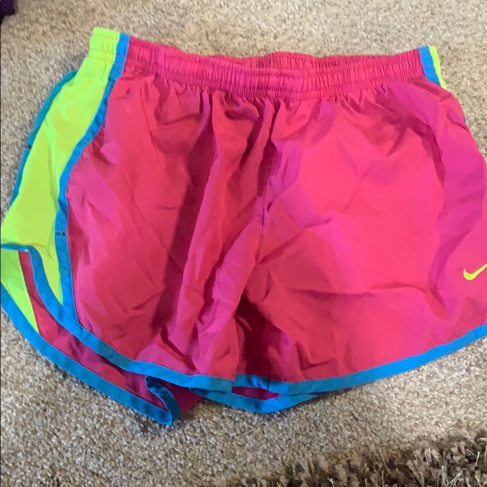 Pink nike shorts size small